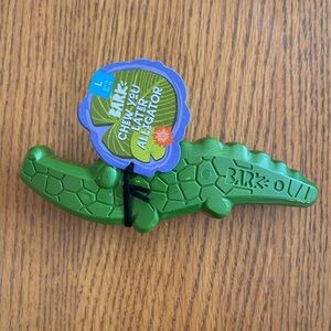 Bark Chew You Later Green Alligator Toy